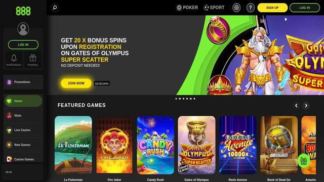 888sport casino screenshot